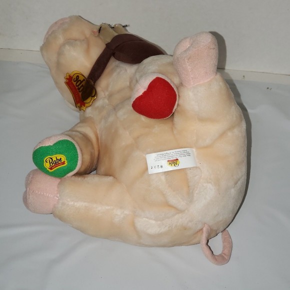 Babe And Friends Plush with Mice Blockbuster Exclusive Toy Talking Tested Works - Picture 5 of 13